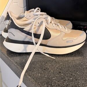 Women’s Nike Phoenix Waffle - Black and Cream Sneakers